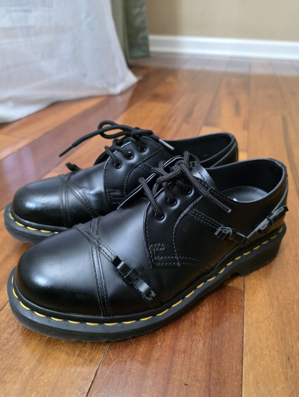 Dr. Martens 1461 Bow Black Leather Oxford Lace Up Shoes Women's 8 EU 39 AirWair